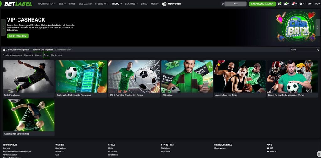 Betlabel Bonus Aktionen