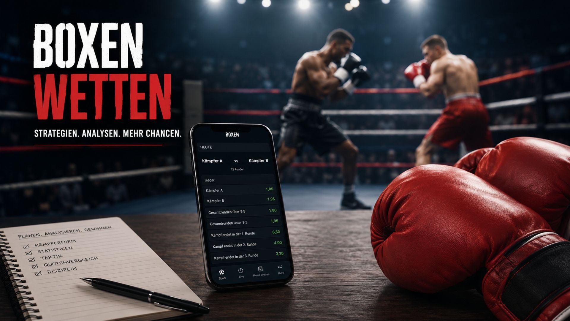Boxen Wetten: Wettarten, Runden und Wettanbieter
