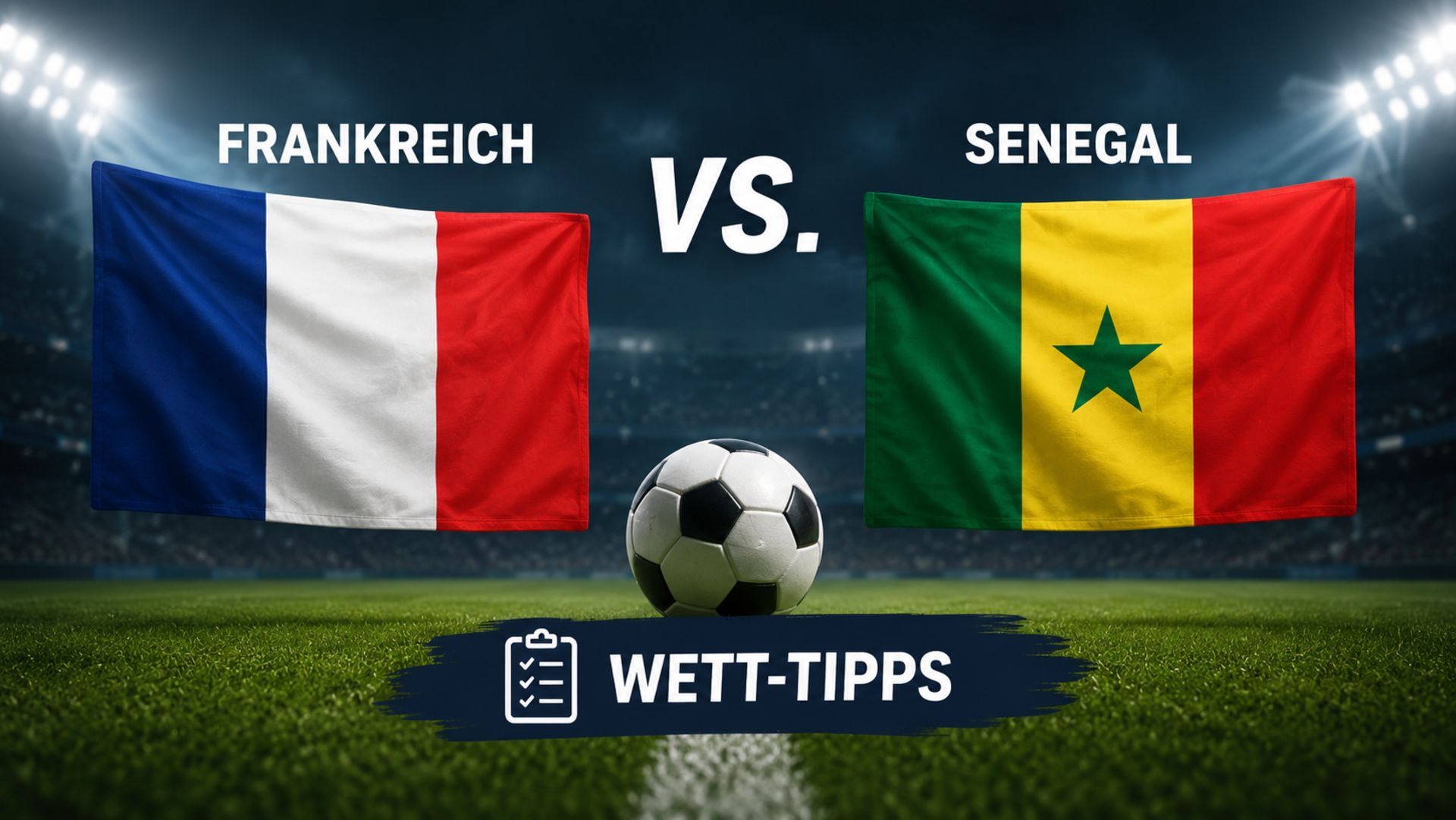 Frankreich - Senegal Wett-Tipps und Spielprognose am 16.06.2026