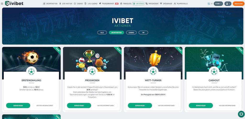 Ivibet Bonus Aktionen