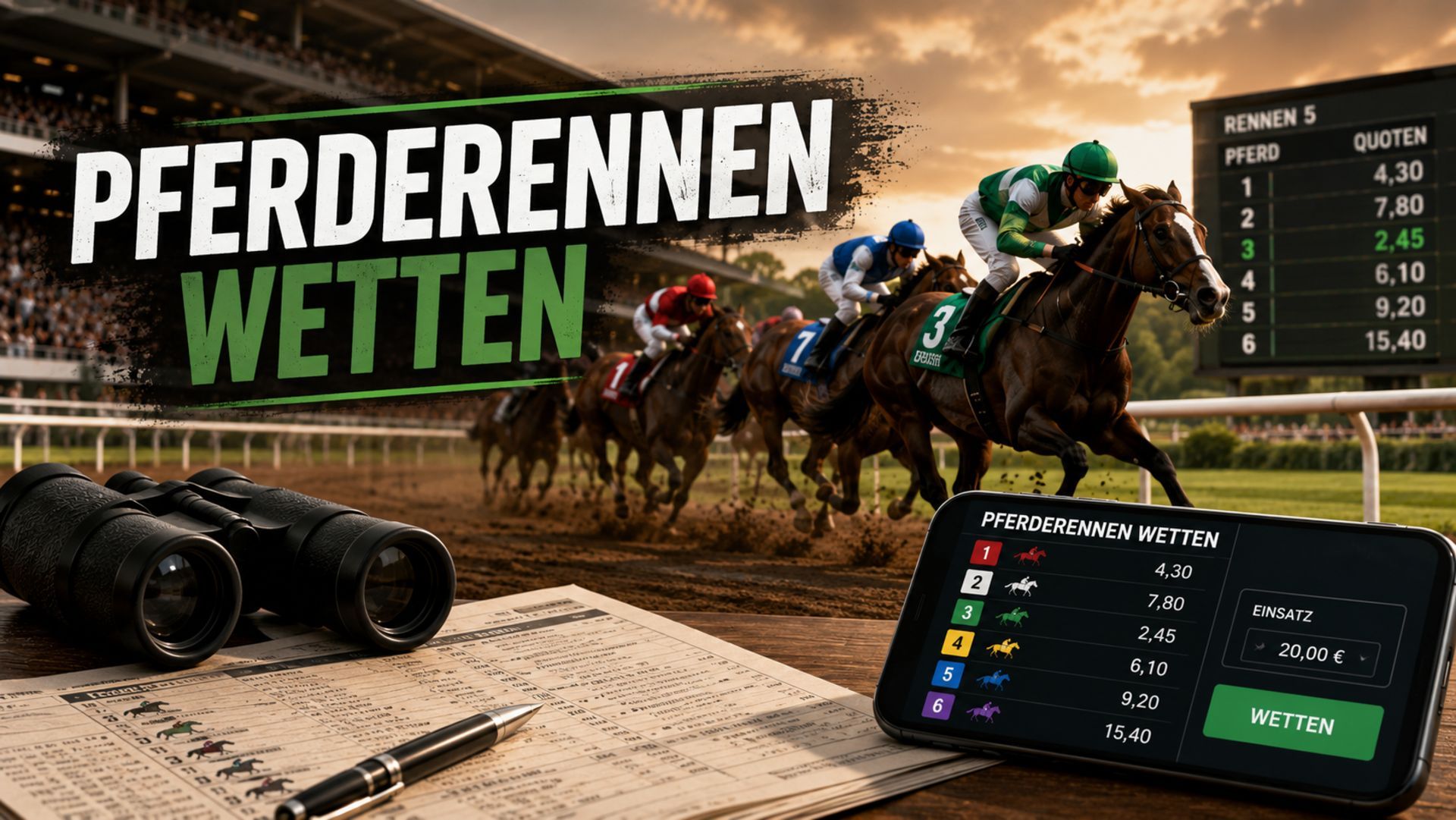 Pferdewetten 2026: Totalisator, Wettarten und die wichtigsten Rennen