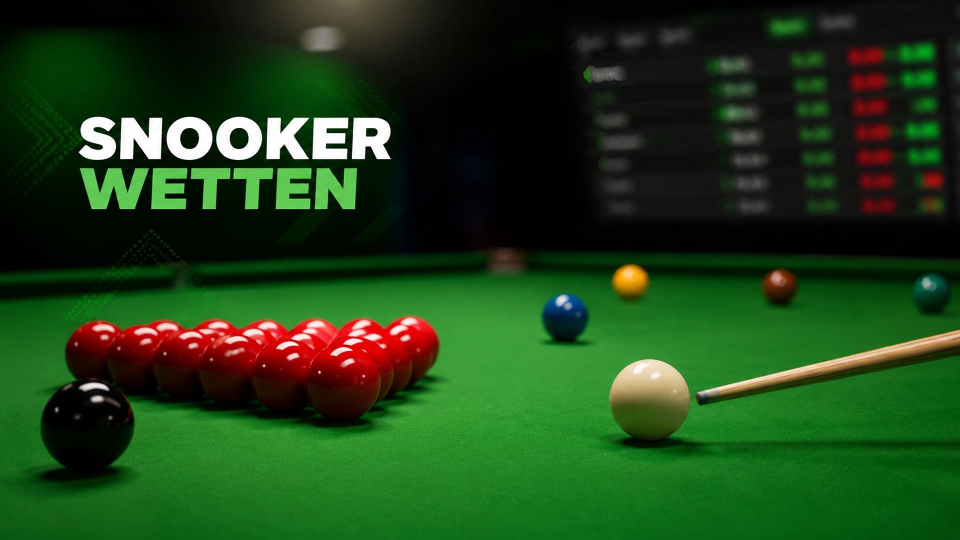 Snooker Wetten: Favoriten, Tipps und Wettanbieter