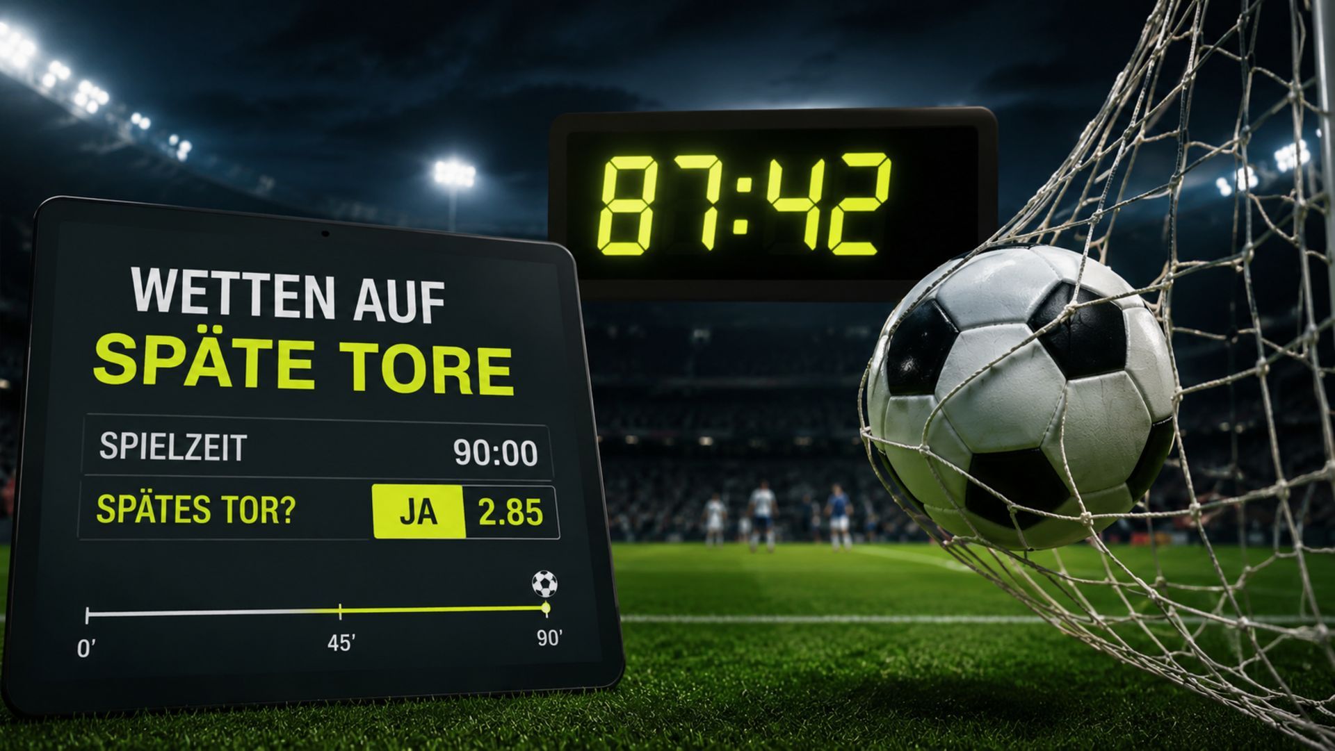 Wetten auf späte Tore: Strategien und Tipps