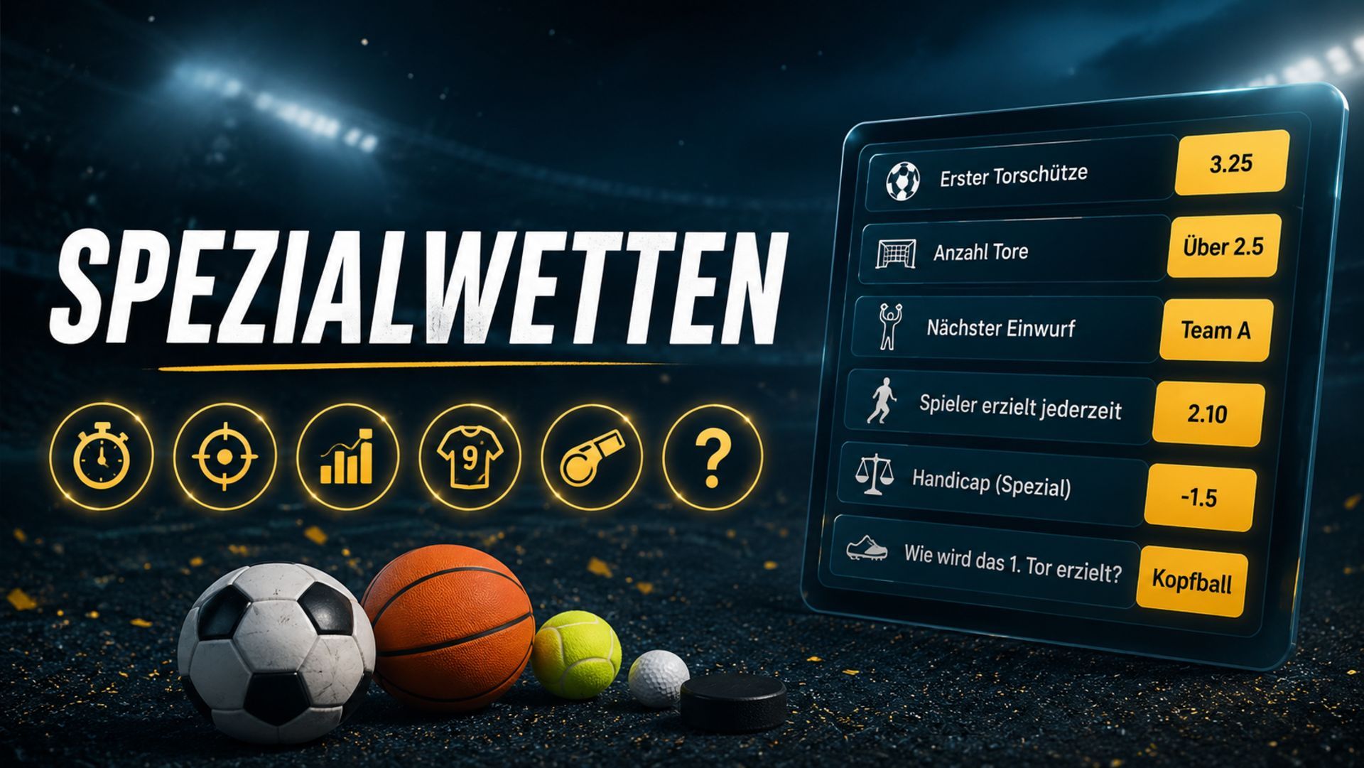 Spezialwetten: Arten, Beispiele und häufige Fehler