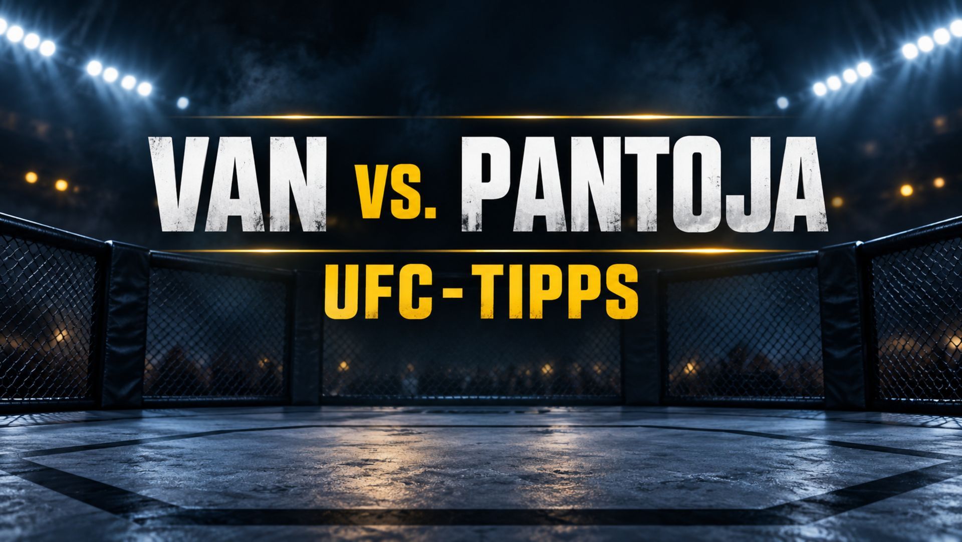 Tipps und Quoten zu Joshua Van gegen Alexandre Pantoja bei UFC 331