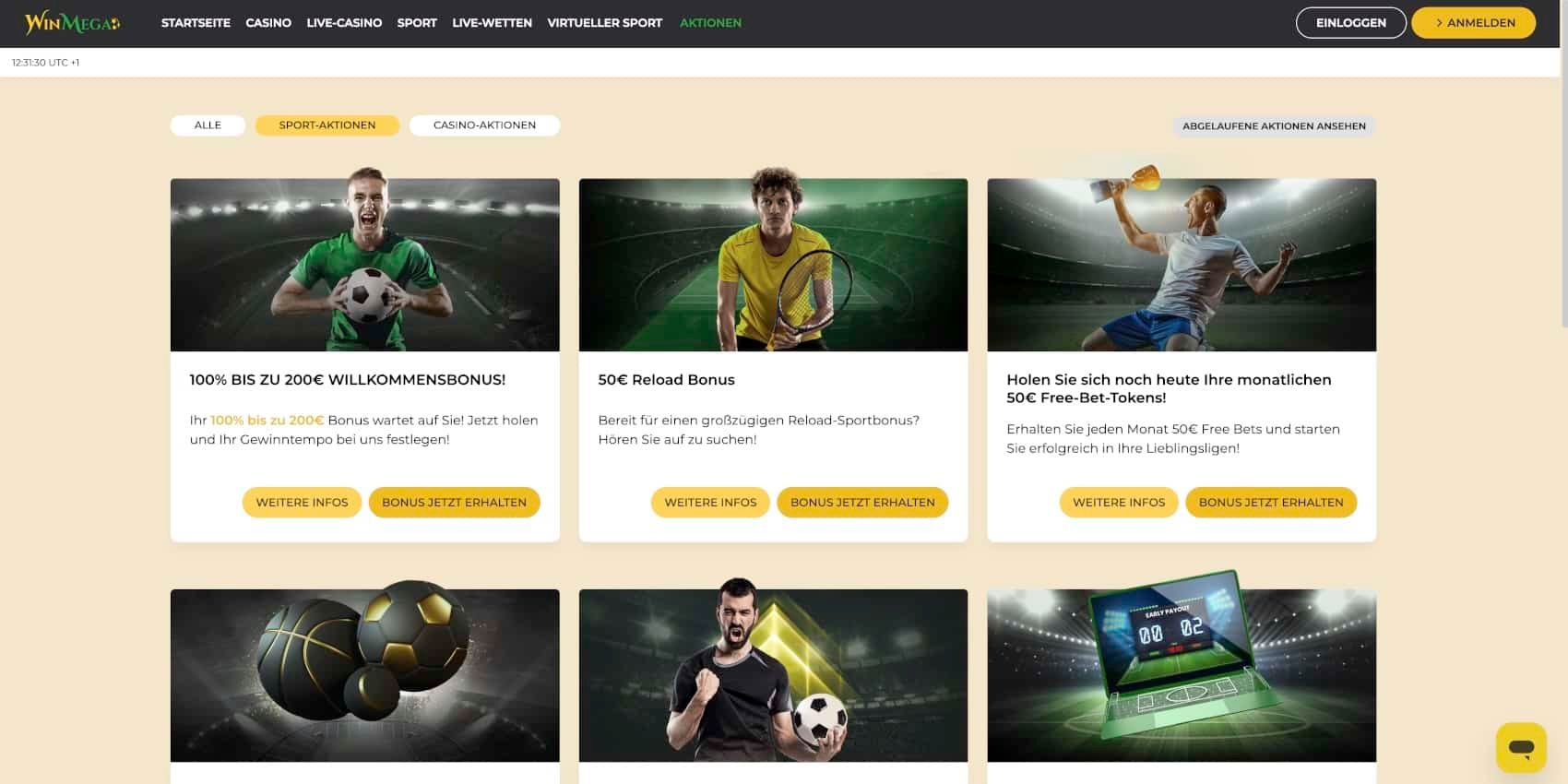 Winmega Bonus Aktionen