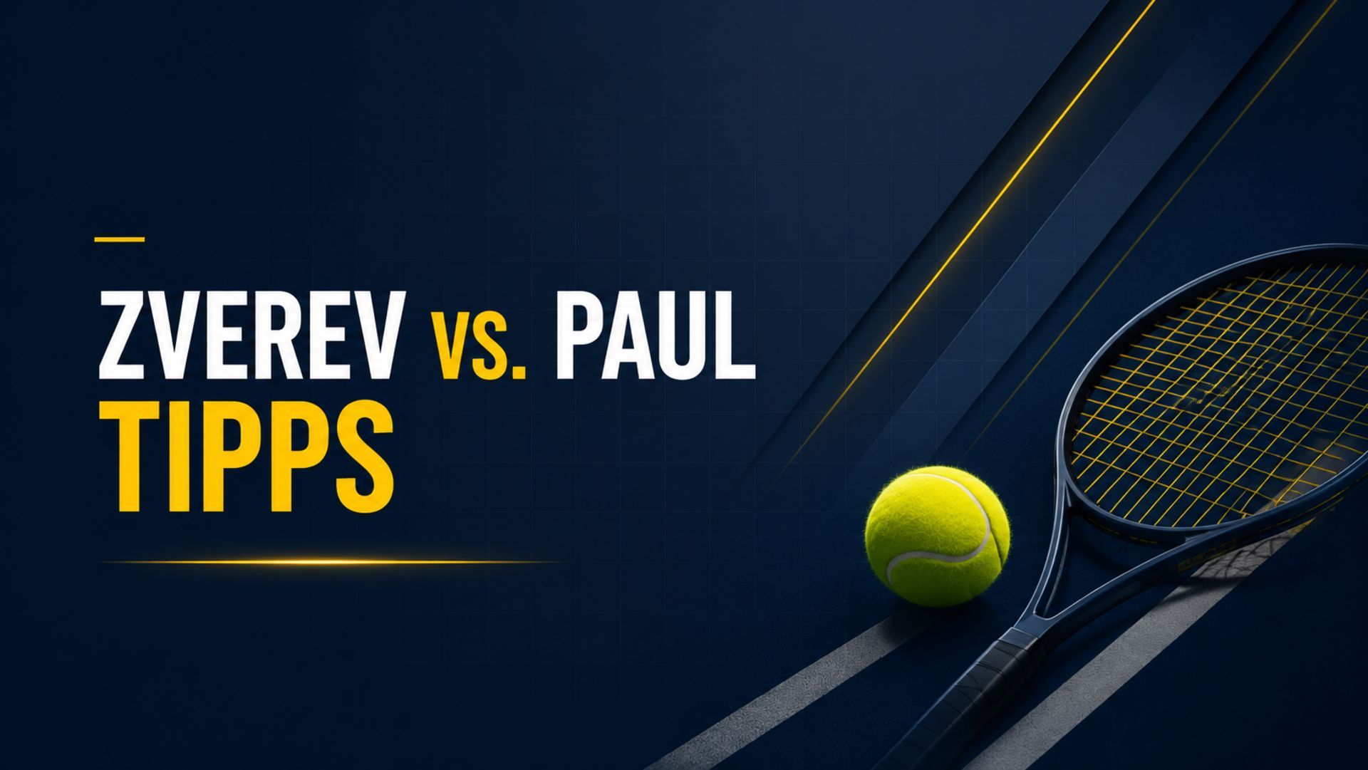 Alexander Zverev - Tommy Paul Tipps und Quoten